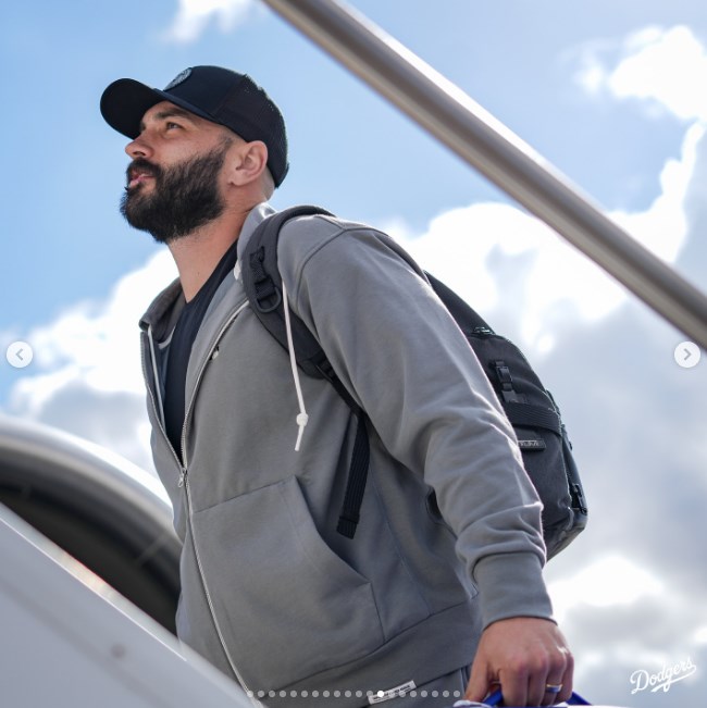 ドジャースの公式インスタグラムから