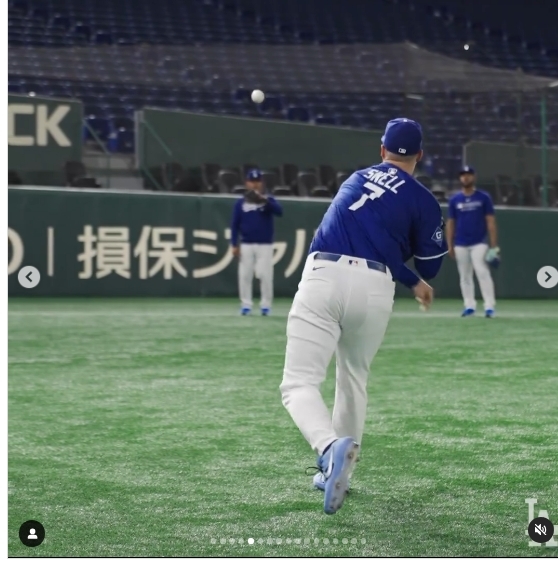 ドジャース公式インスタグラムから