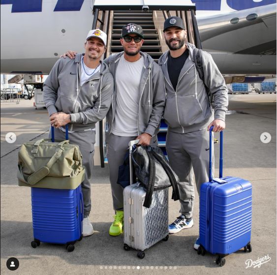 ドジャース公式インスタグラムから