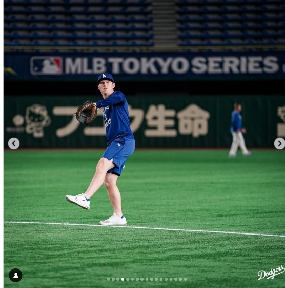 ドジャース公式インスタグラムから
