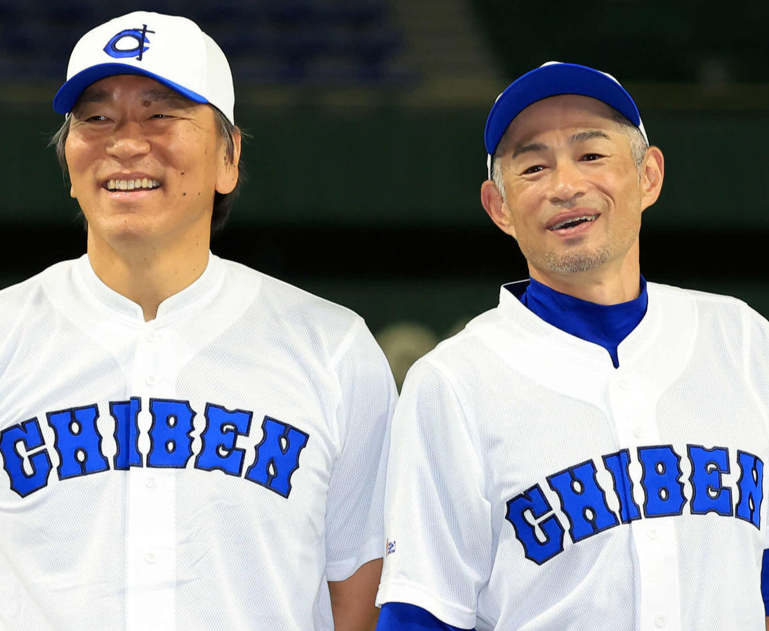 松井氏、イチロー氏（2024年9月撮影）