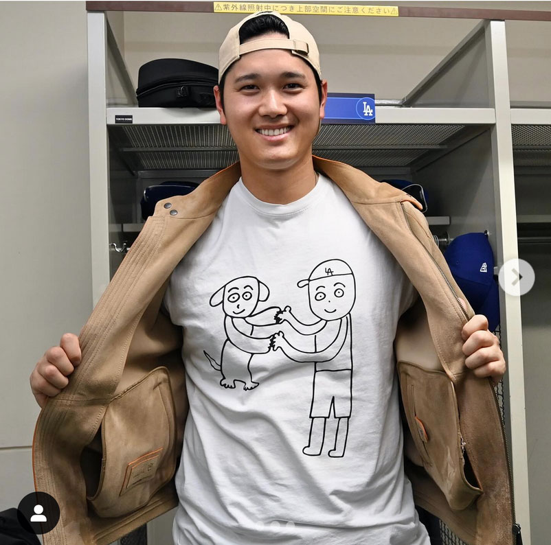 大谷翔平のインスタグラムから