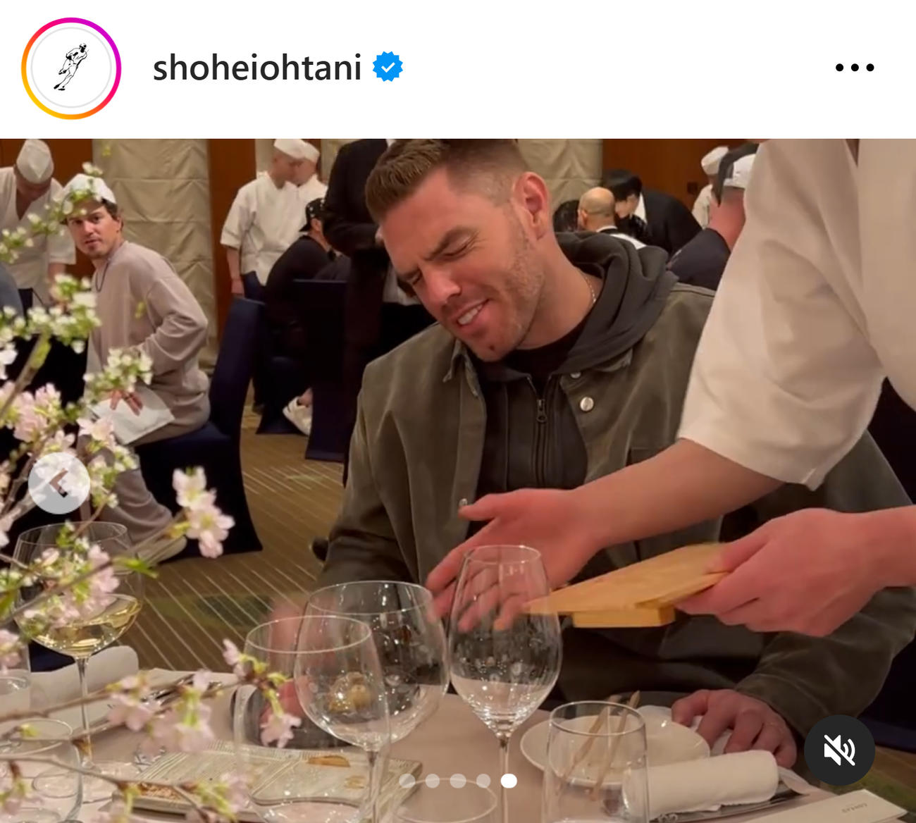 大谷翔平のインスタグラムから