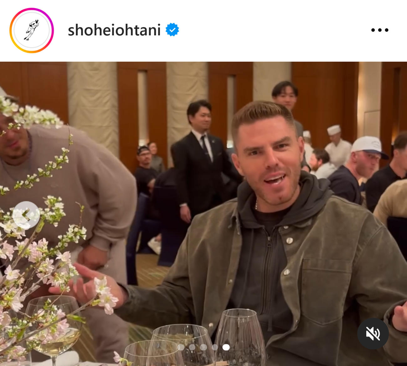 大谷翔平のインスタグラムから