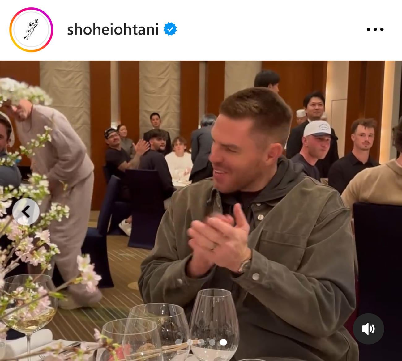 大谷翔平のインスタグラムから