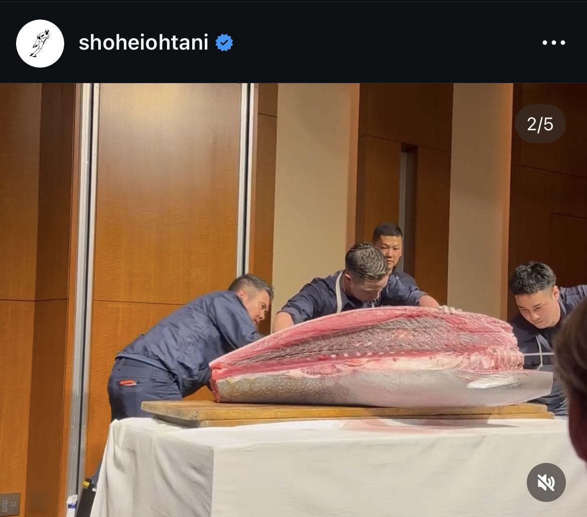 大谷のインスタグラムから