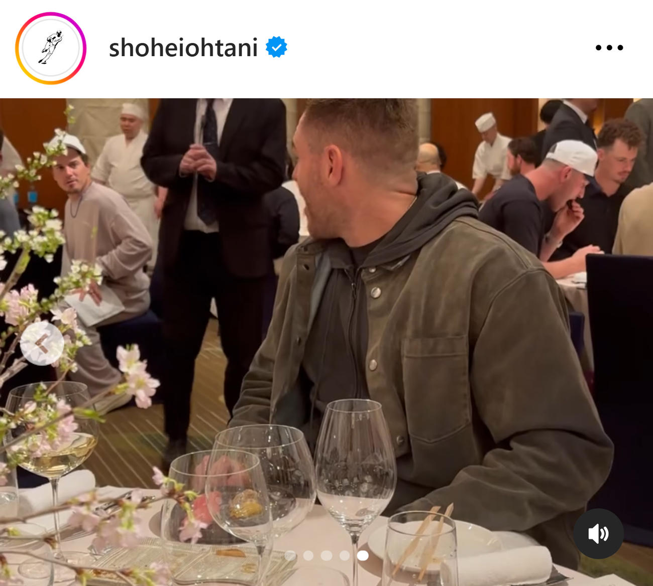 大谷翔平のインスタグラムから