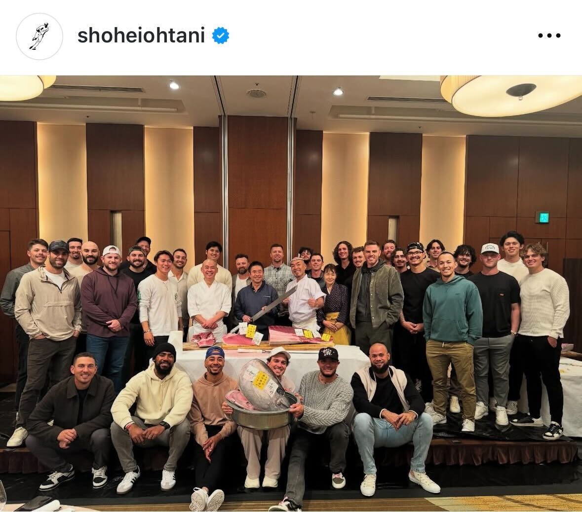 大谷翔平のインスタグラムから