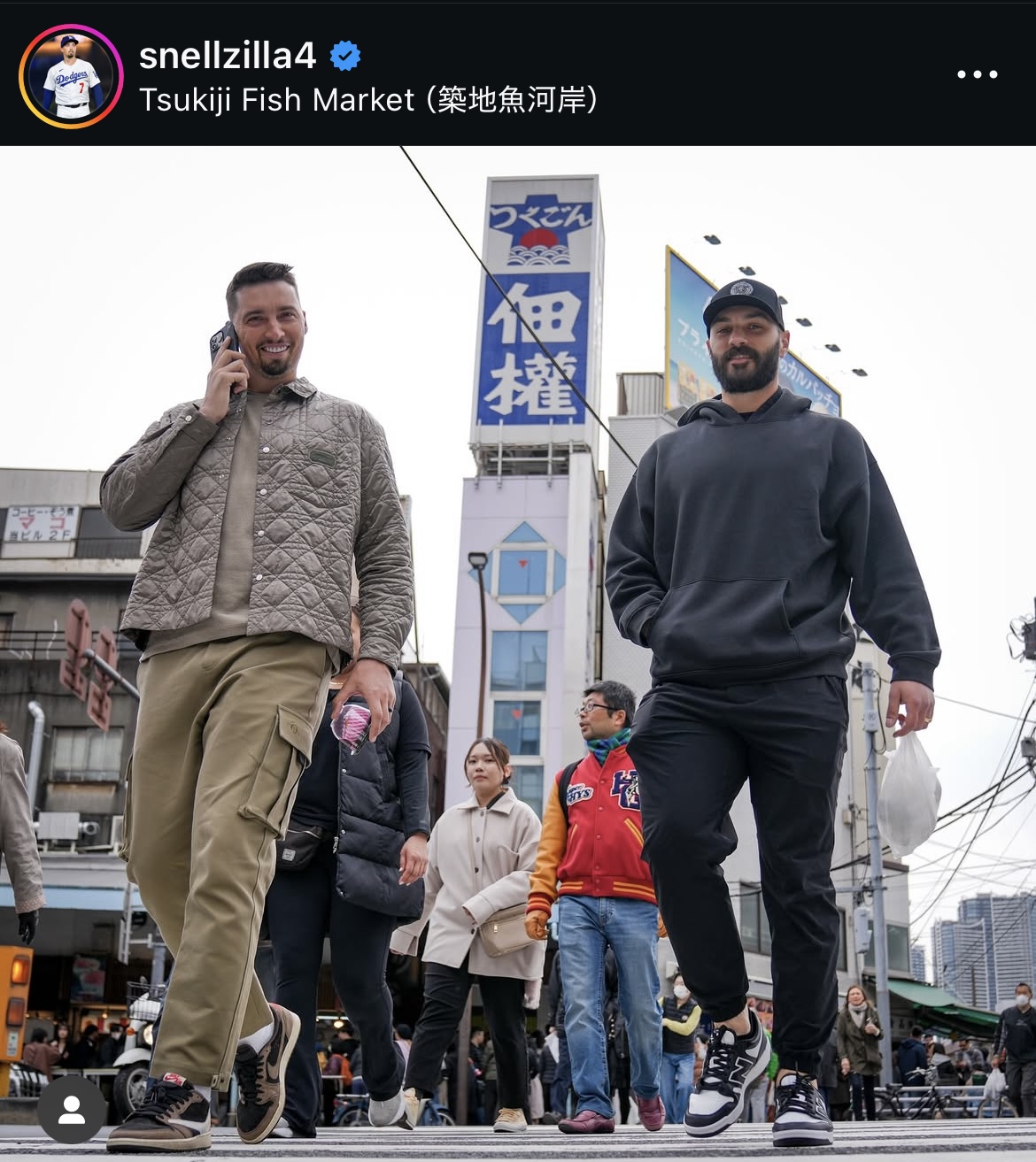 スネルのインスタグラムから