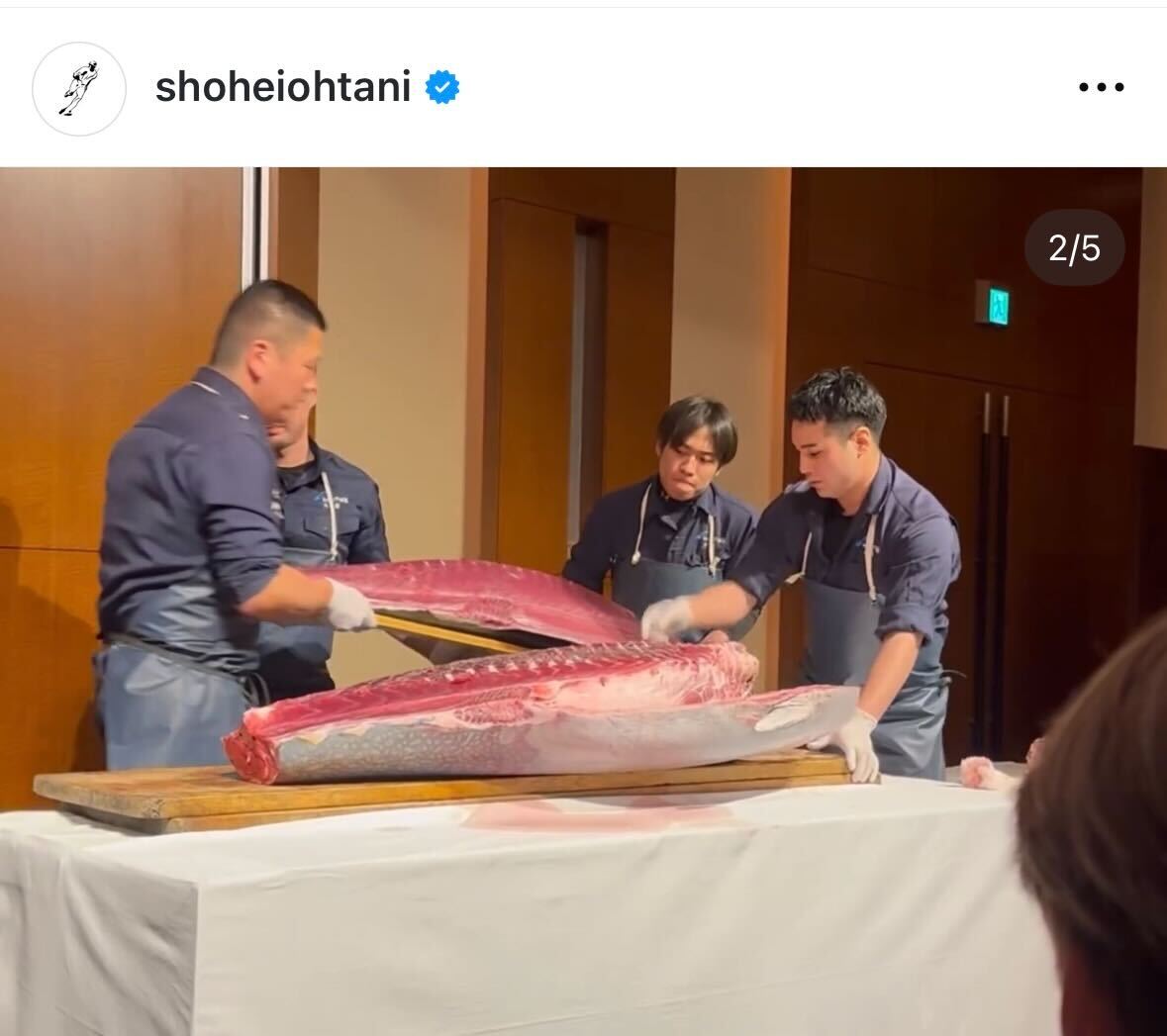 大谷翔平のインスタグラムから
