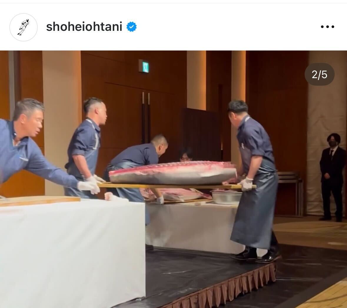 大谷翔平のインスタグラムから