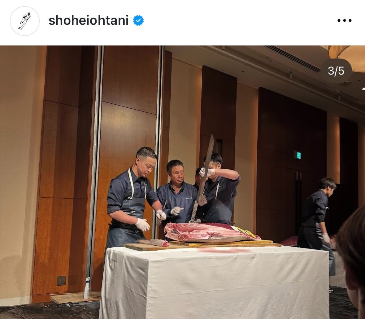 大谷翔平のインスタグラムから