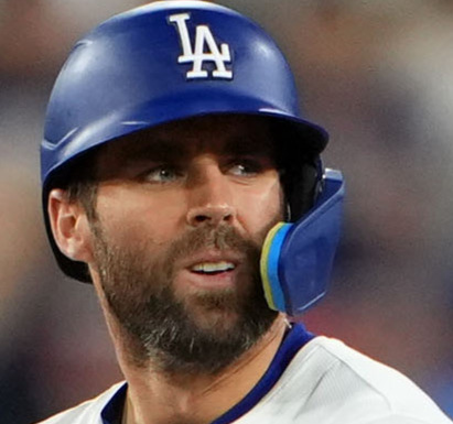ドジャースのクリス・テーラー（2024年7月撮影）