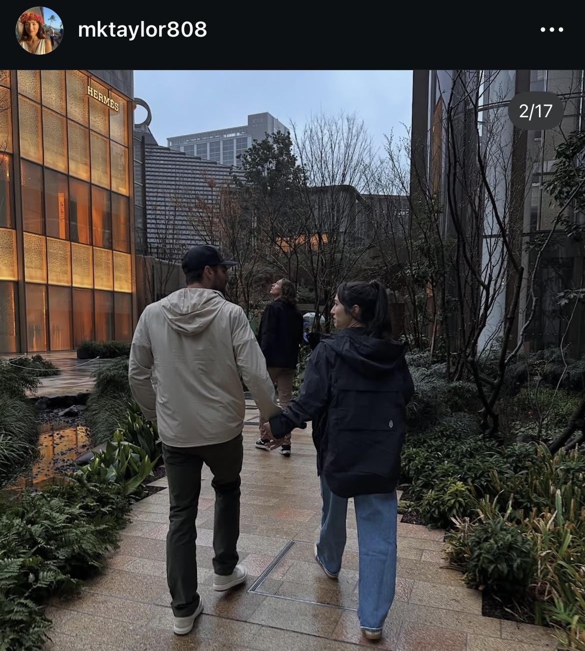 テーラーの妻メアリー夫人のインスタグラムから