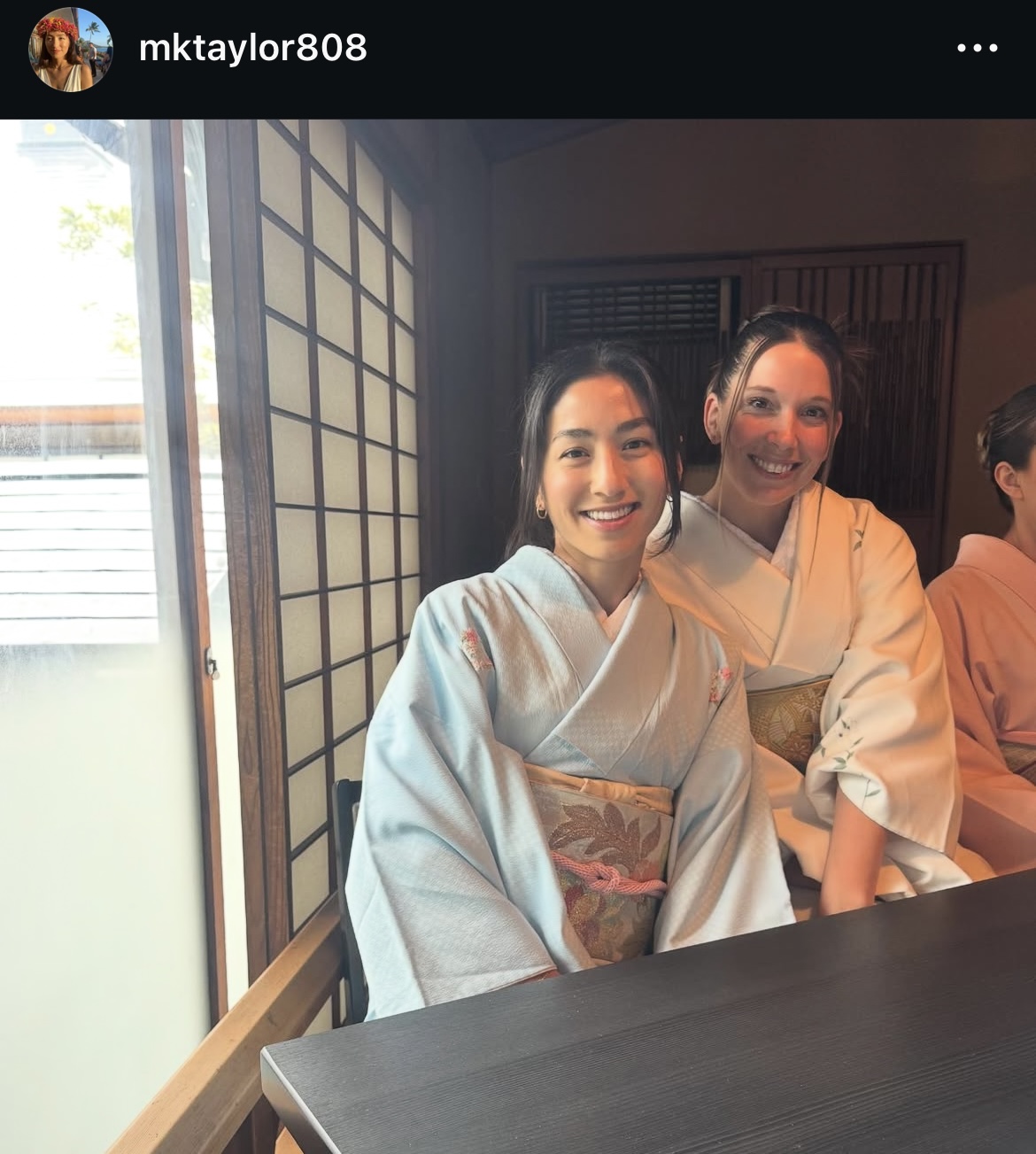 テーラーの妻メアリー夫人のインスタグラムから