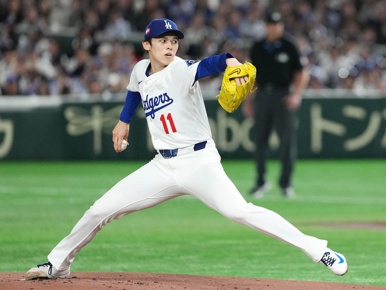 19日　メジャー初登板を果たした