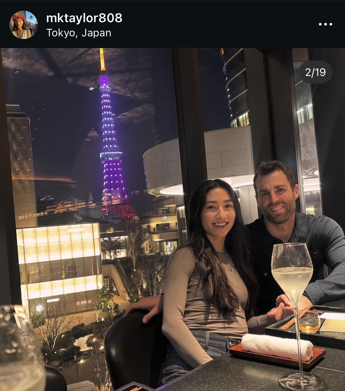 テーラーの妻メアリー夫人のインスタグラムから