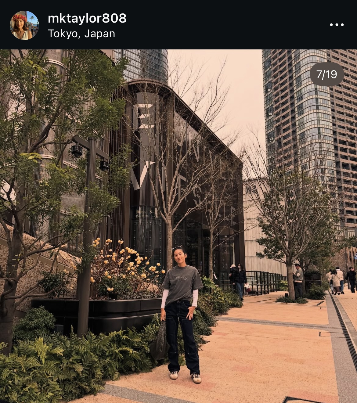 テーラーの妻メアリー夫人のインスタグラムから