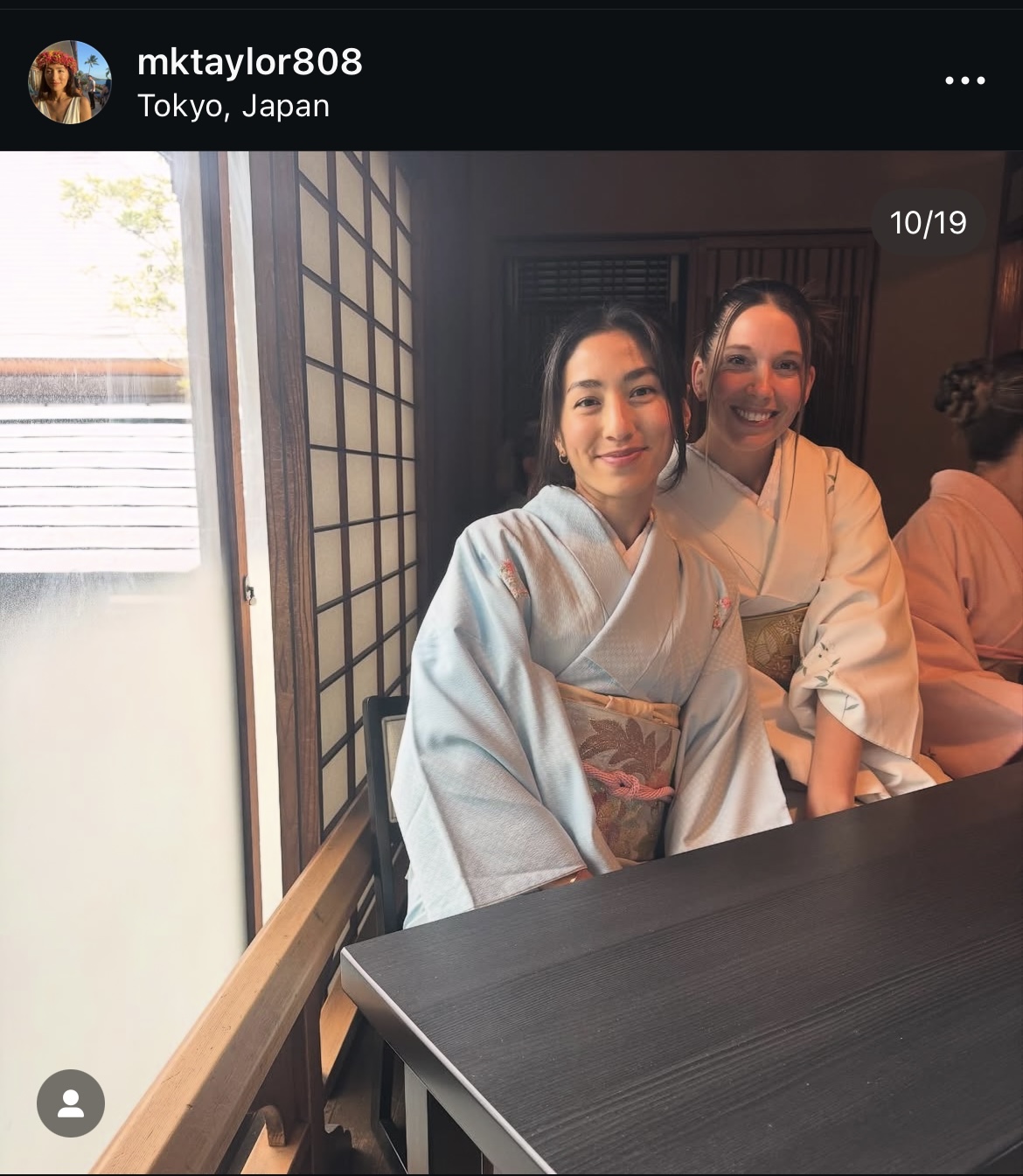 テーラーの妻メアリー夫人のインスタグラムから