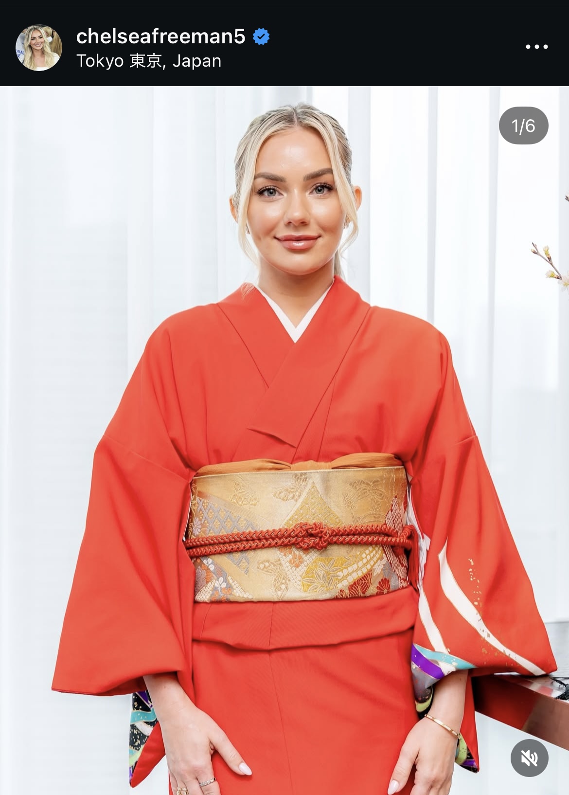 フリーマンの妻チェルシー夫人のインスタグラムから