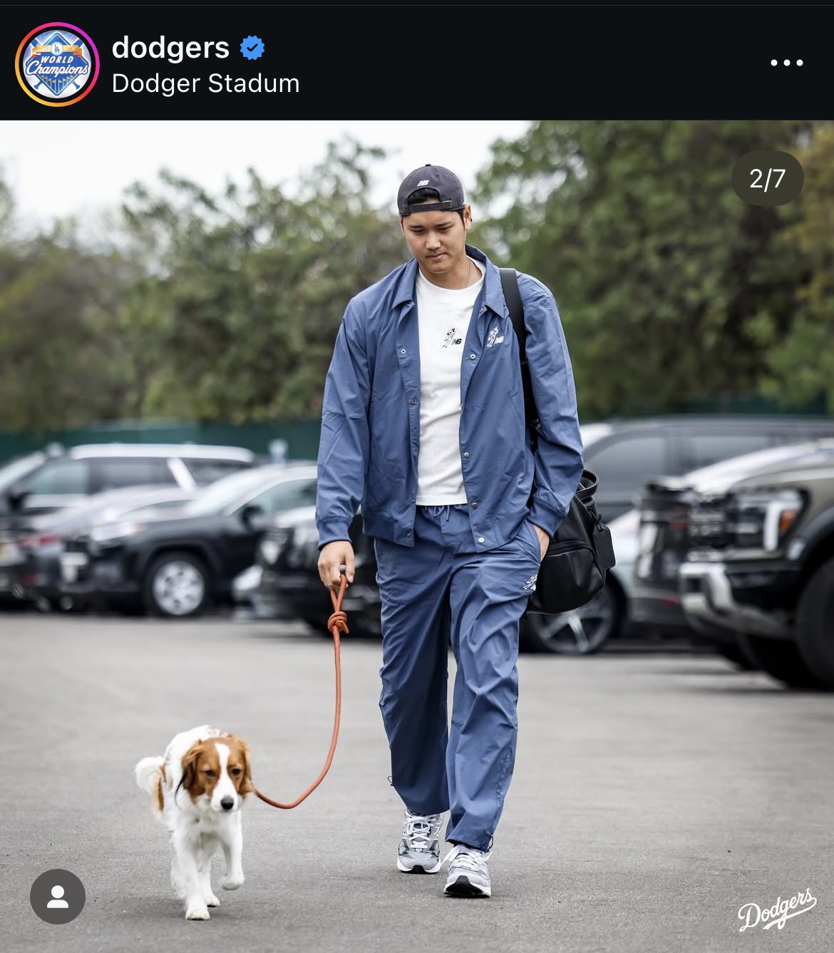 ドジャース公式インスタグラムから