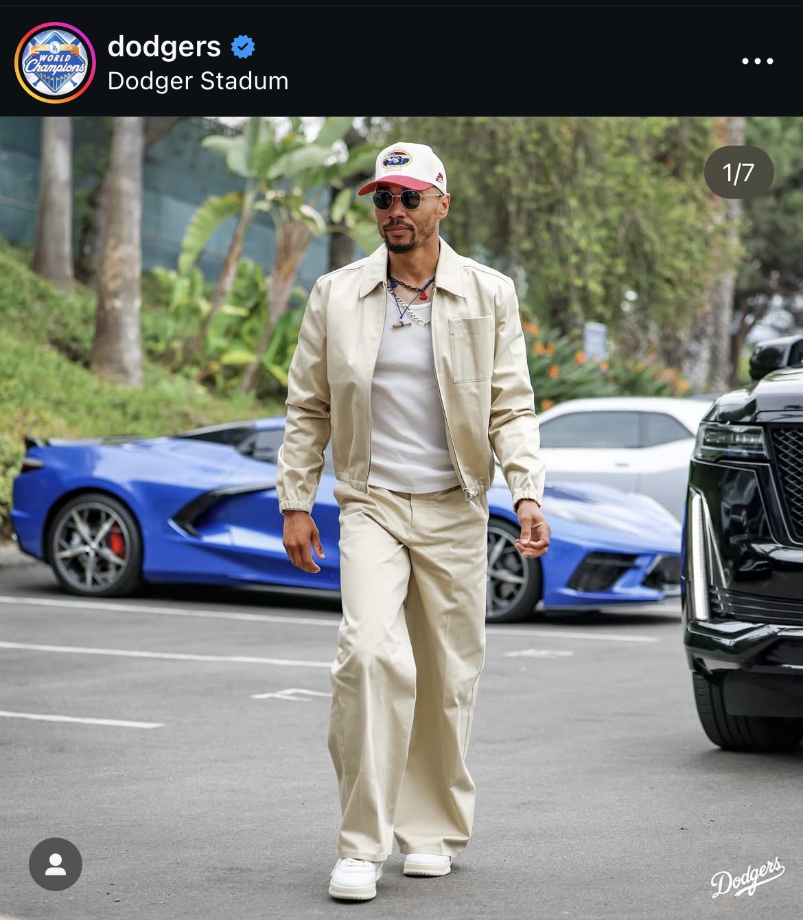 ドジャース公式インスタグラムから
