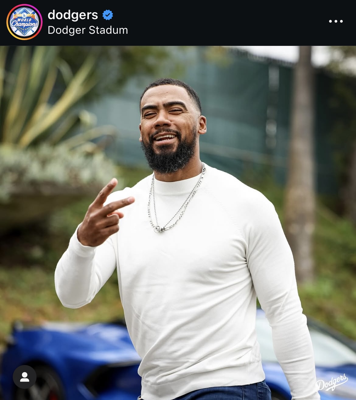 ドジャース公式インスタグラムから