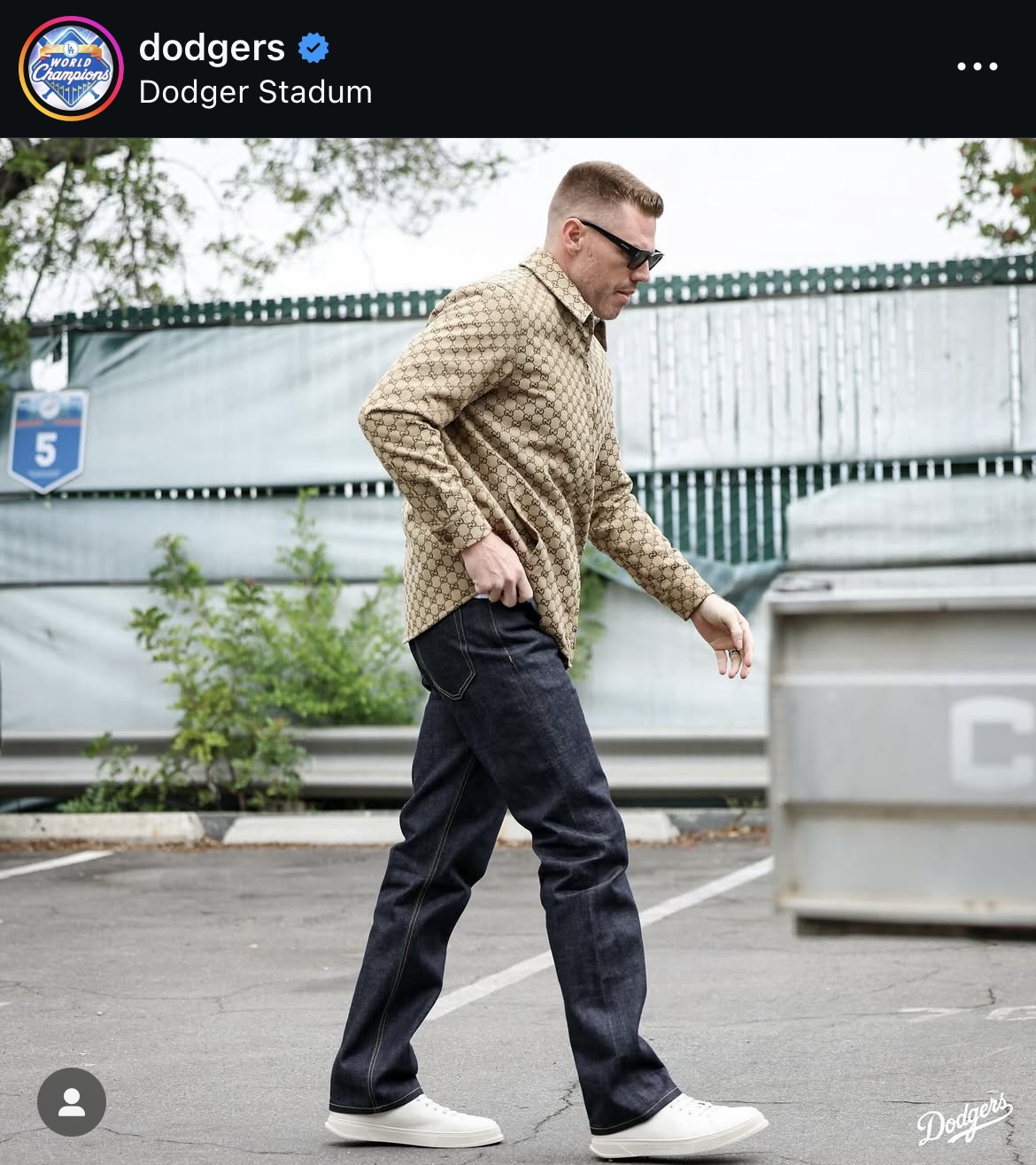 ドジャース公式インスタグラムから