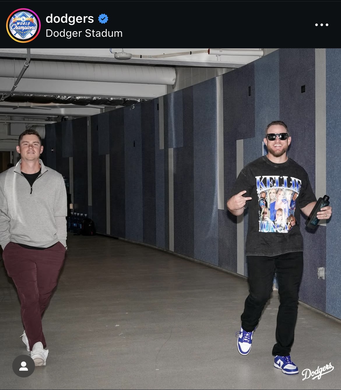 ドジャース公式インスタグラムから