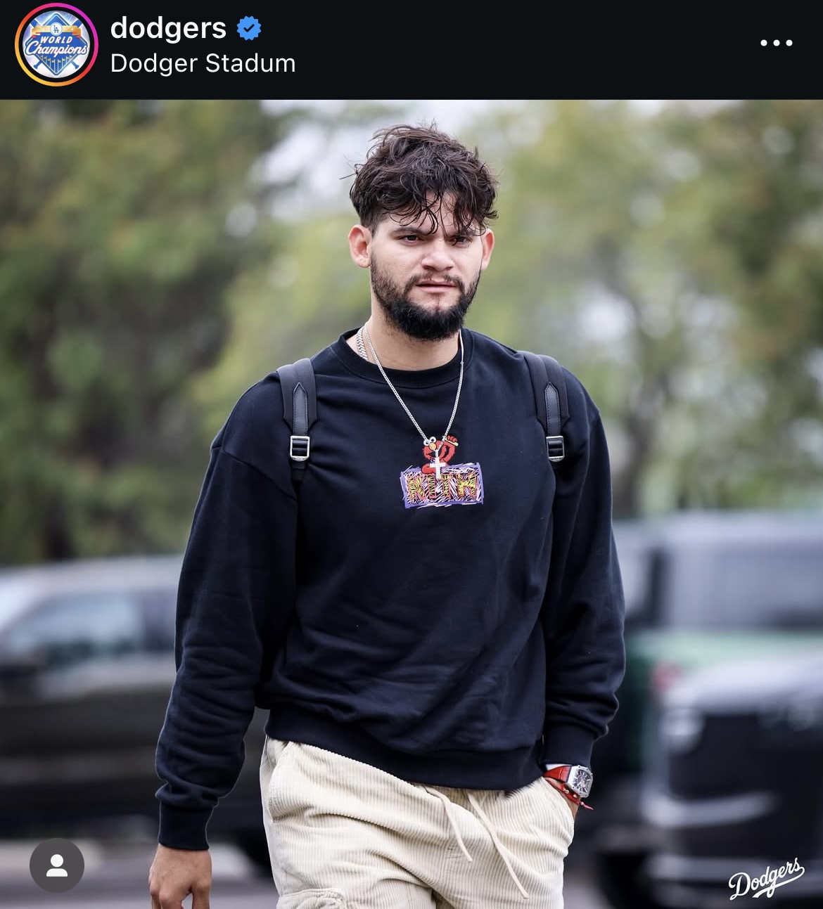 ドジャース公式インスタグラムから