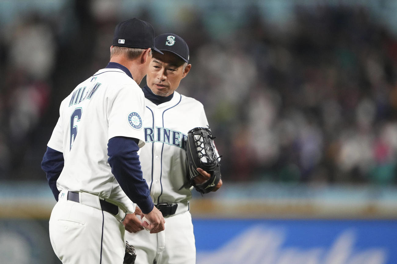 始球式に登板したイチロー氏（AP）