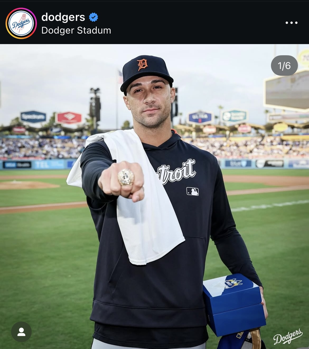 ドジャース公式インスタグラムから