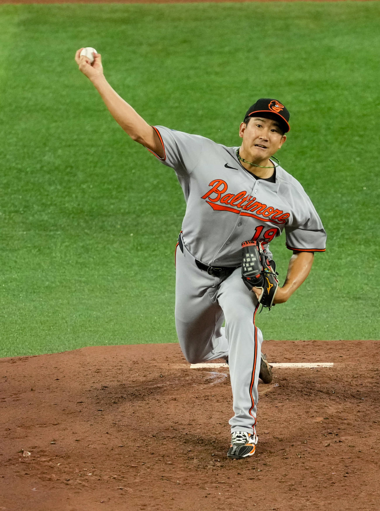 ブルージェイズ戦に先発した菅野（撮影・樫山晃生）