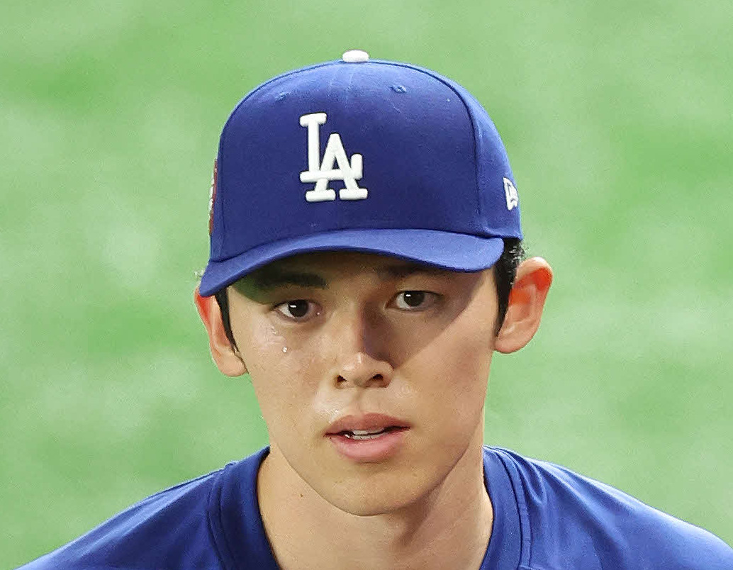 ドジャーズ佐々木朗希（2025年3月18日撮影）