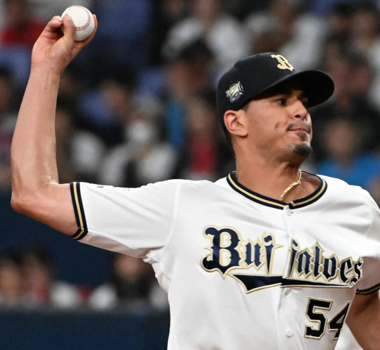 力投するオリックス時代のカスティーヨ（2024年9月撮影）