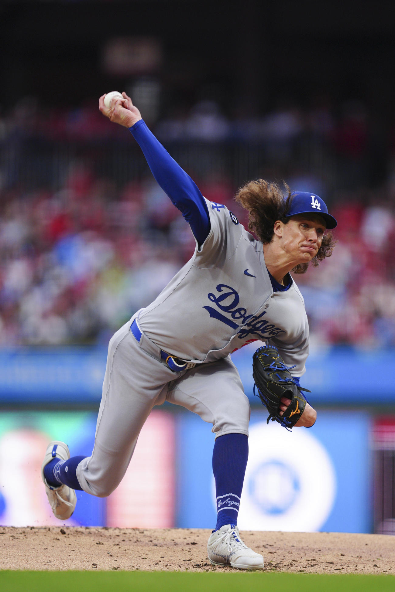 フィリーズ戦に先発したグラスノー（AP)