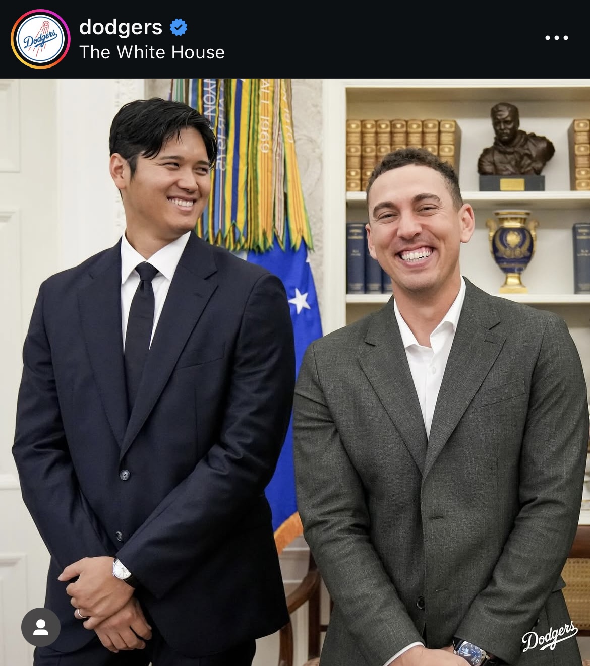 ドジャース公式インスタグラムから