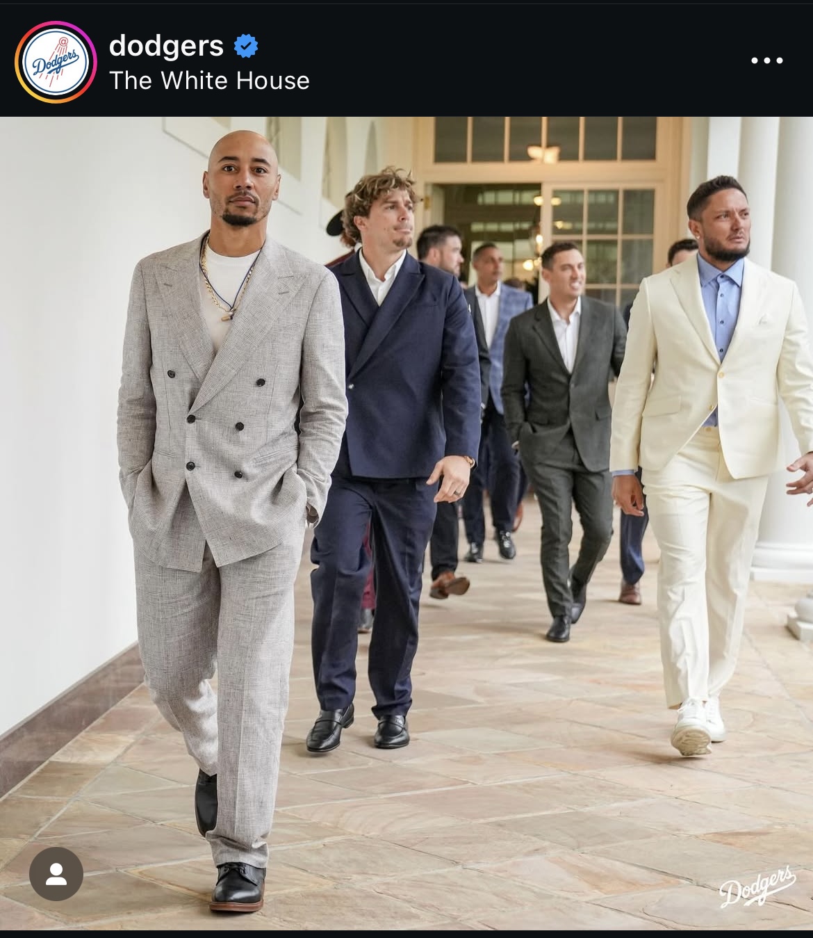 ドジャース公式インスタグラムから