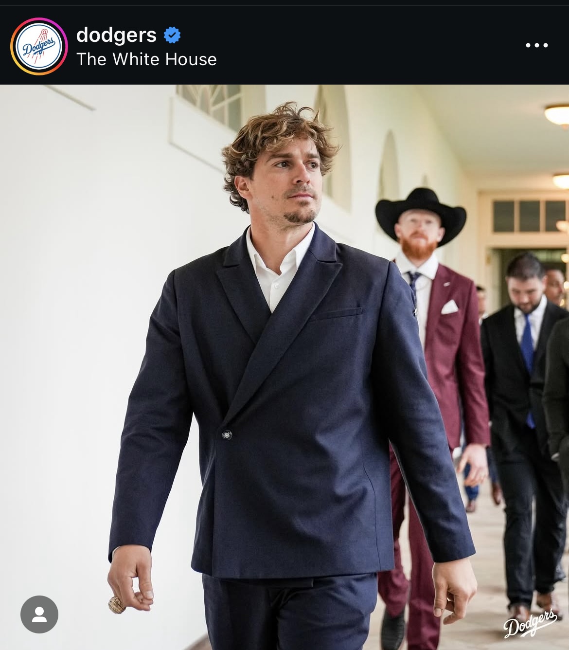 ドジャース公式インスタグラムから