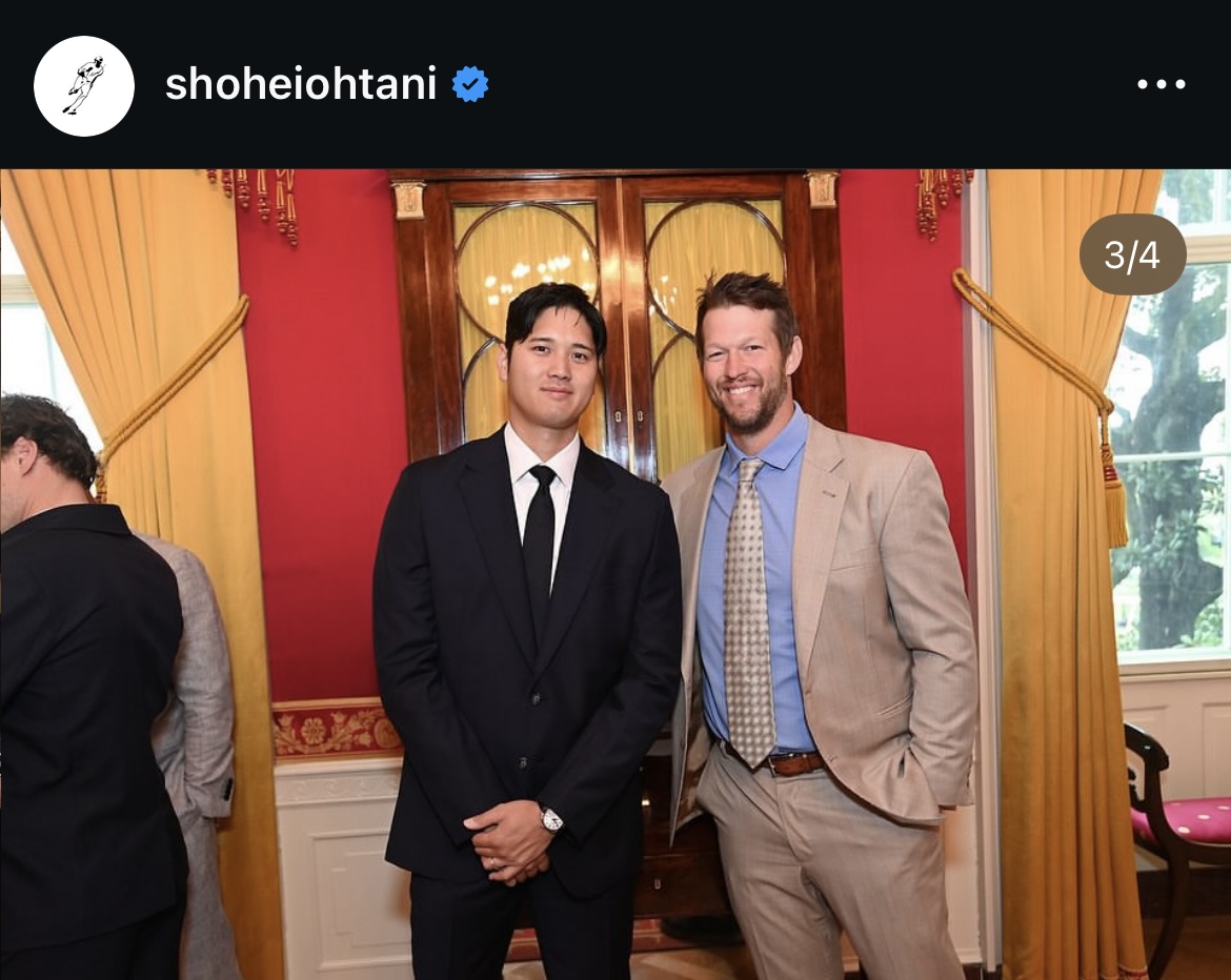 大谷のインスタグラムから