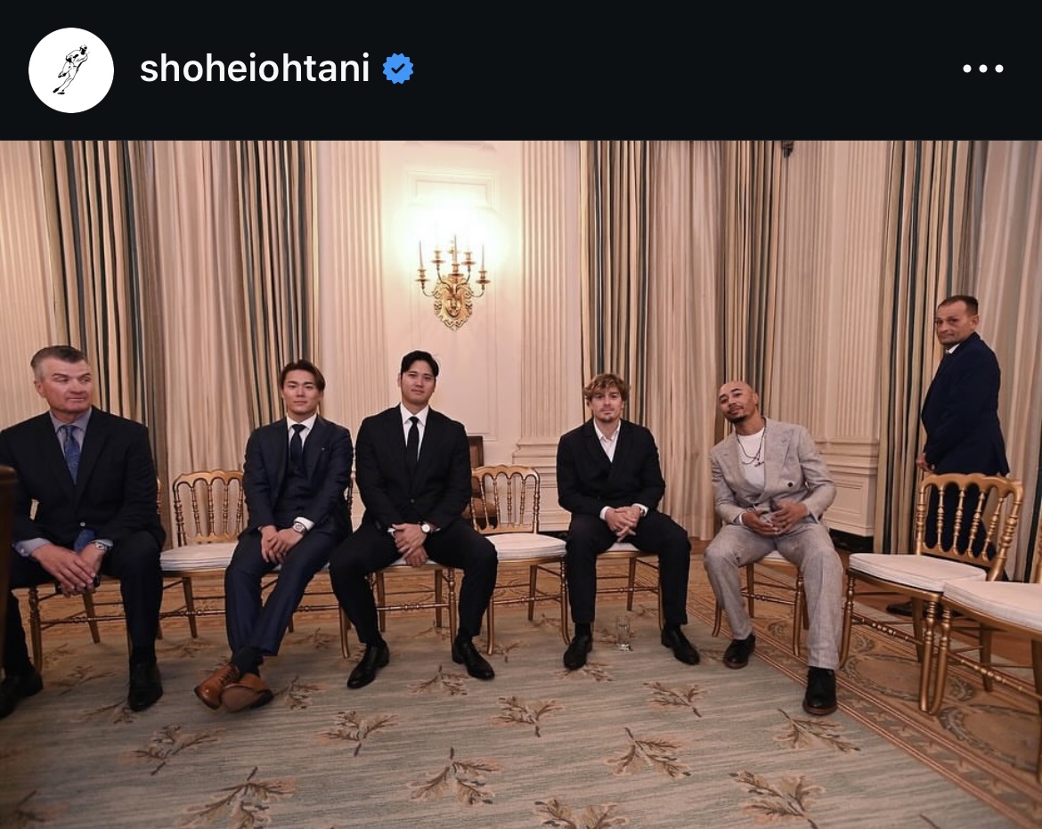 大谷のインスタグラムから