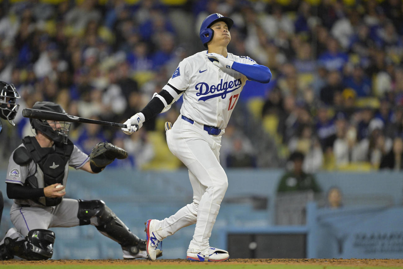 ドジャース大谷翔平はロッキーズ戦の第3打席は三振（ロイター）