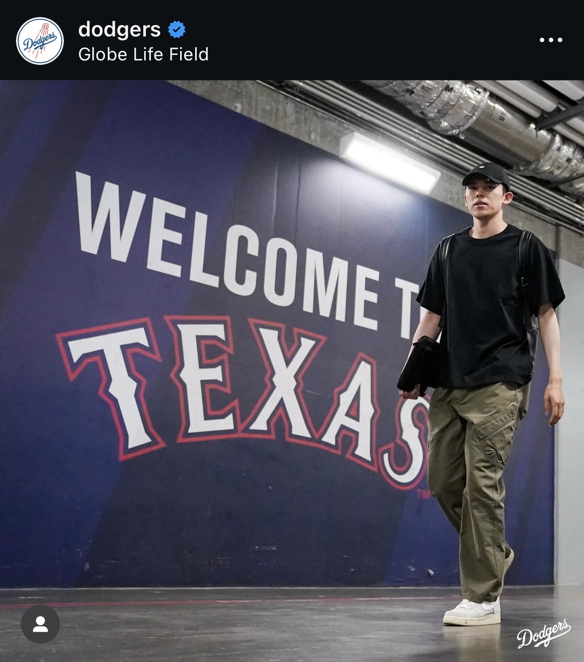 ドジャース公式インスタグラムから