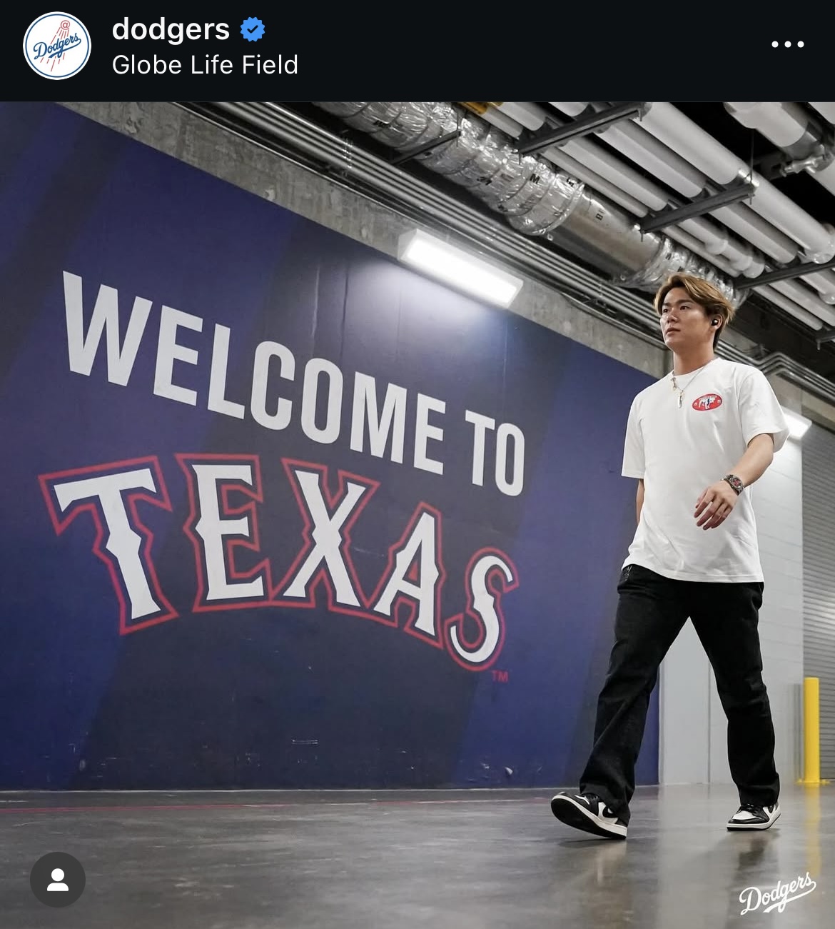 ドジャース公式インスタグラムから