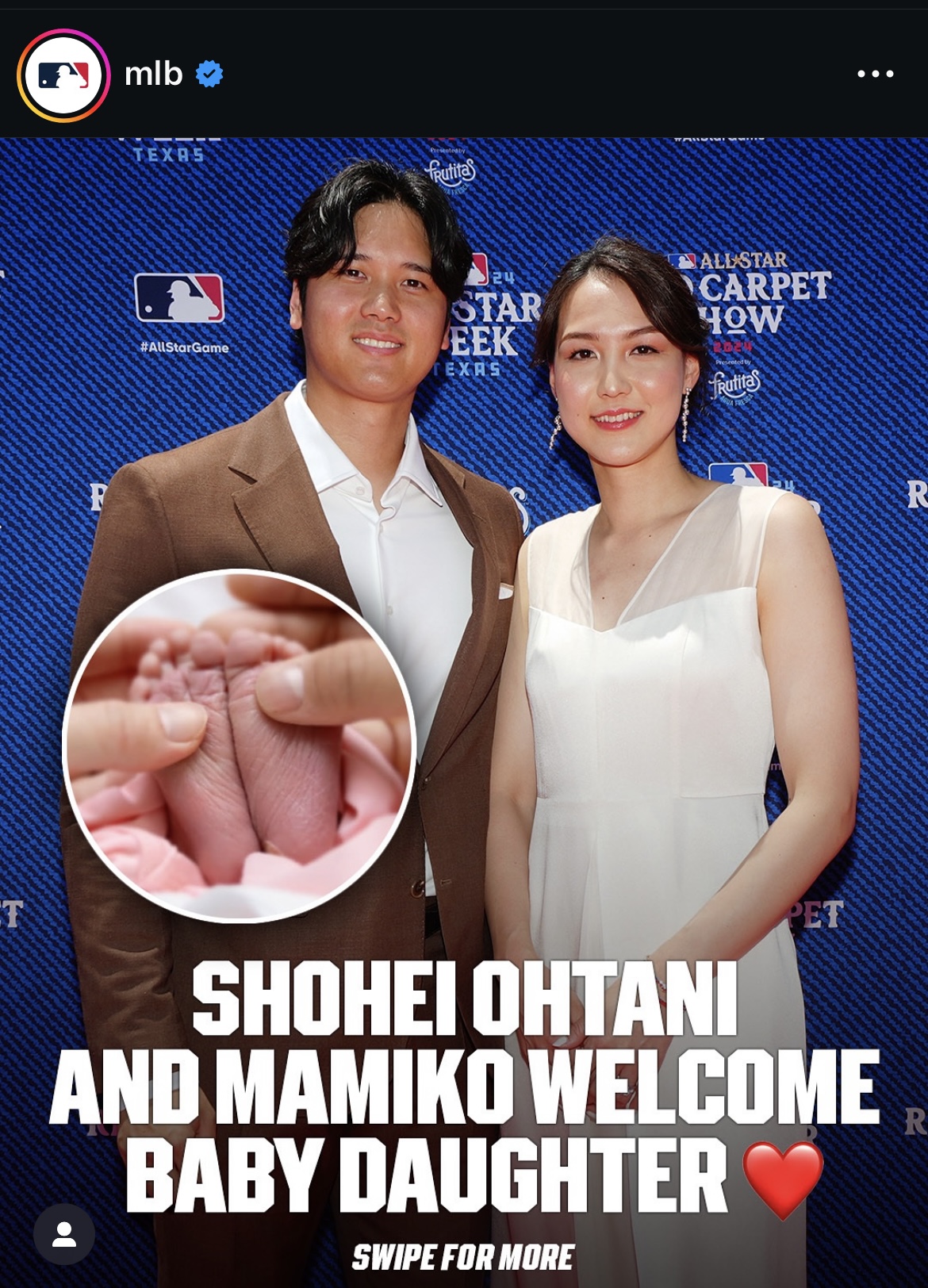 MLB公式インスタグラムから