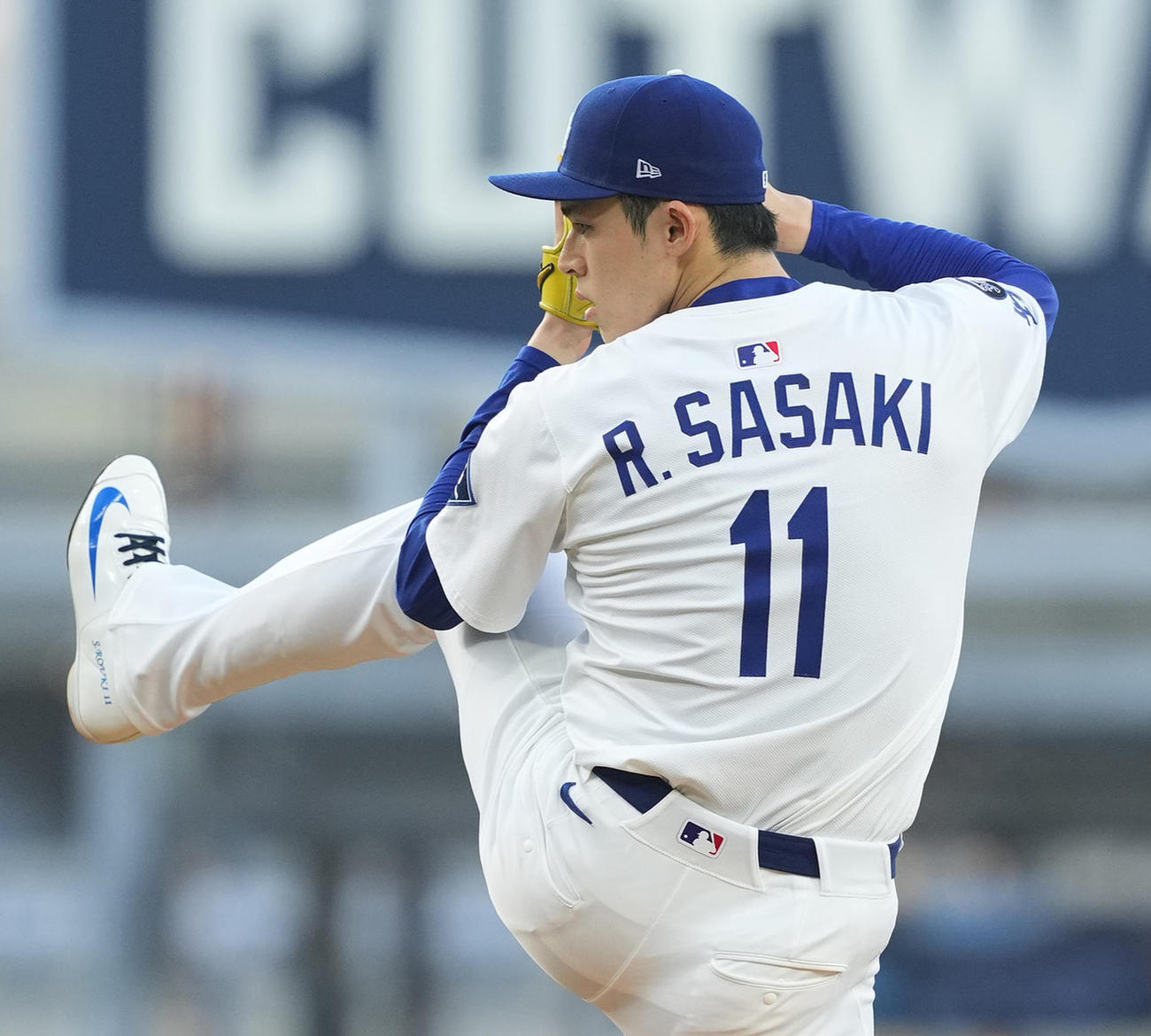 ドジャース佐々木朗希（2025年4月12日撮影）