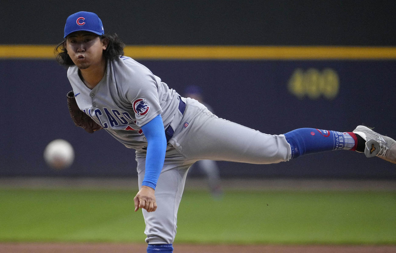 6回途中で降板したカブス今永昇太（ロイター）