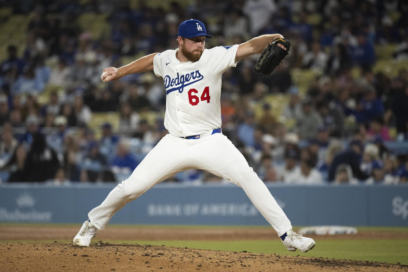 メジャー初勝利を挙げたドジャースのマット・サウアー（AP）