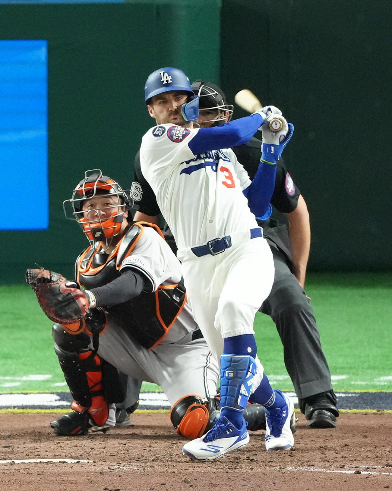 ドジャースのクリス・テーラー（2025年3月15日撮影）