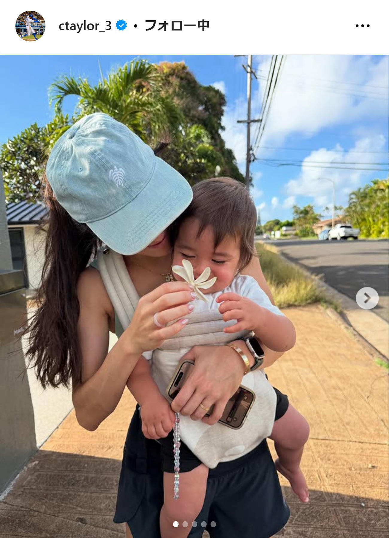 クリス・テーラーのインスタグラムから